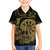 New Zealand Darts Family Matching Long Sleeve Bodycon Dress and Hawaiian Shirt Skull In Dart We Trust Maori Pattern - Polynesian Pride