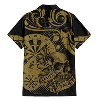 New Zealand Darts Family Matching Mermaid Dress and Hawaiian Shirt Skull In Dart We Trust Maori Pattern LT14 - Polynesian Pride