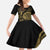 New Zealand Darts Family Matching Off The Shoulder Long Sleeve Dress and Hawaiian Shirt Skull In Dart We Trust Maori Pattern - Polynesian Pride