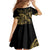 New Zealand Darts Family Matching Short Sleeve Bodycon Dress and Hawaiian Shirt Skull In Dart We Trust Maori Pattern - Polynesian Pride