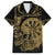 New Zealand Darts Family Matching Short Sleeve Bodycon Dress and Hawaiian Shirt Skull In Dart We Trust Maori Pattern - Polynesian Pride