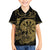 New Zealand Darts Family Matching Short Sleeve Bodycon Dress and Hawaiian Shirt Skull In Dart We Trust Maori Pattern - Polynesian Pride