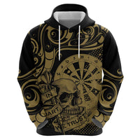 New Zealand Darts Hoodie Skull In Dart We Trust Maori Pattern LT14 - Polynesian Pride