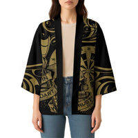 New Zealand Darts Kimono Skull In Dart We Trust Maori Pattern - Polynesian Pride