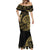 New Zealand Darts Mermaid Dress Skull In Dart We Trust Maori Pattern - Polynesian Pride