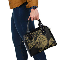 New Zealand Darts Shoulder Handbag Skull In Dart We Trust Maori Pattern - Polynesian Pride