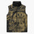 New Zealand Darts Sleeveless Puffer Jacket Skull In Dart We Trust Maori Pattern - Polynesian Pride