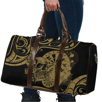 New Zealand Darts Travel Bag Skull In Dart We Trust Maori Pattern - Polynesian Pride
