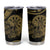 New Zealand Darts Tumbler Cup Skull In Dart We Trust Maori Pattern - Polynesian Pride