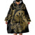New Zealand Darts Wearable Blanket Hoodie Skull In Dart We Trust Maori Pattern - Polynesian Pride