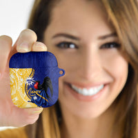 Nauru Angam Day AirPods Case Naoero Frigatebird With Flag Proud LT14 - Polynesian Pride