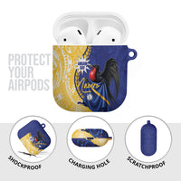Nauru Angam Day AirPods Case Naoero Frigatebird With Flag Proud LT14 - Polynesian Pride