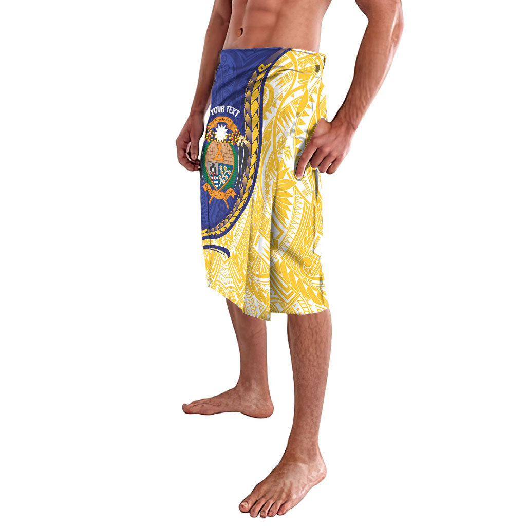Personalised Nauru Angam Day Lavalava Naoero Frigatebird With Flag Proud LT14 - Polynesian Pride