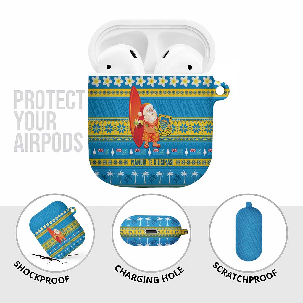 Tuvalu Christmas AirPods Case Cute Santa Manuia te Kilisimasi LT14 - Polynesian Pride