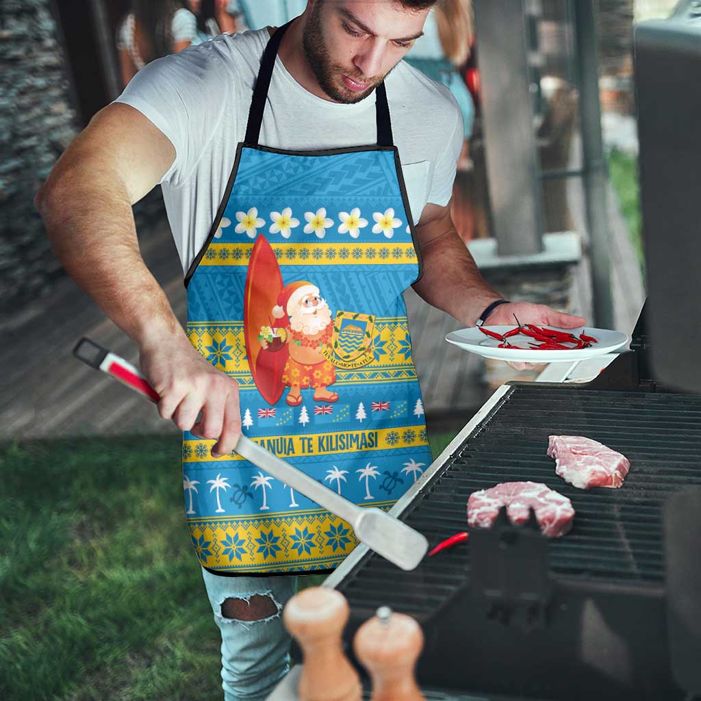 Tuvalu Christmas Apron Cute Santa Manuia te Kilisimasi - Polynesian Pride