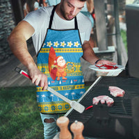Tuvalu Christmas Apron Cute Santa Manuia te Kilisimasi - Polynesian Pride