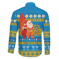 Tuvalu Christmas Family Matching Puletasi and Hawaiian Shirt Cute Santa Manuia te Kilisimasi LT14 - Polynesian Pride