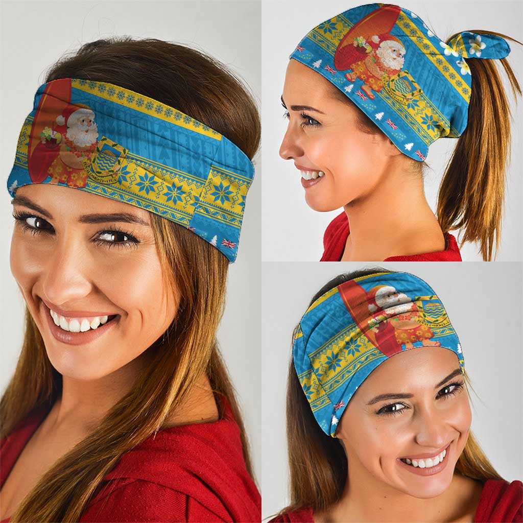 Tuvalu Christmas Neck Gaiter Cute Santa Manuia te Kilisimasi - Polynesian Pride