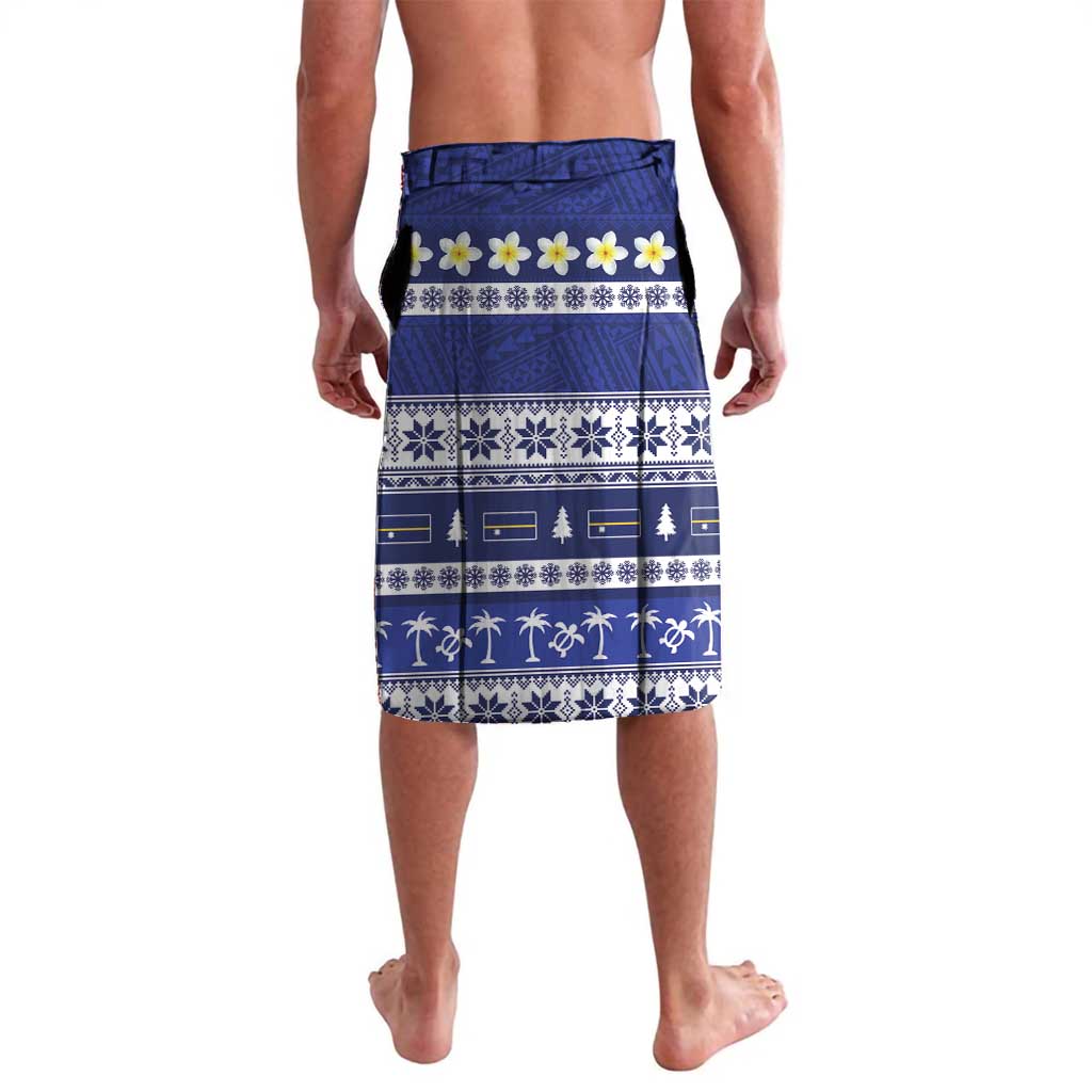Nauru Christmas Lavalava Cute Santa Coat Of Arms Merry Xmas - Polynesian Pride