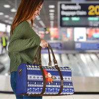 Nauru Christmas Travel Bag Cute Santa Coat Of Arms Merry Xmas - Polynesian Pride