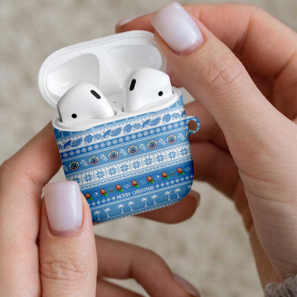 FSM Christmas AirPods Case Merry Xmas Federated States of Micronesia - Polynesian Pride