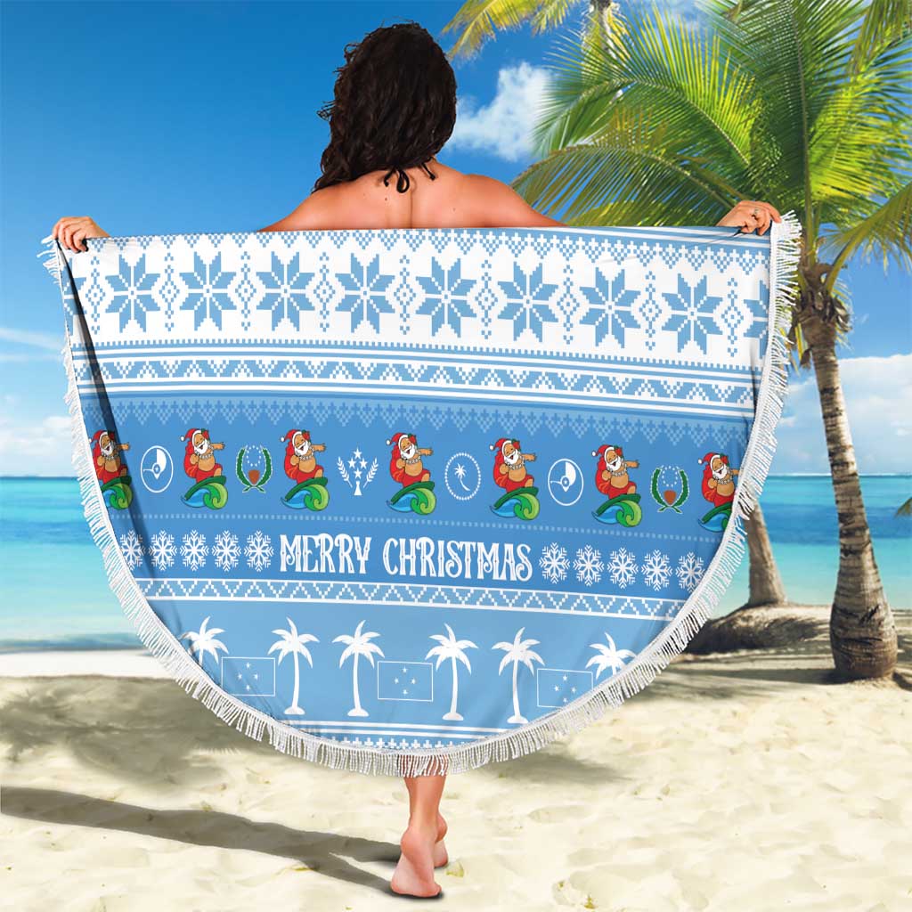 FSM Christmas Beach Blanket Merry Xmas Federated States of Micronesia LT14 - Polynesian Pride