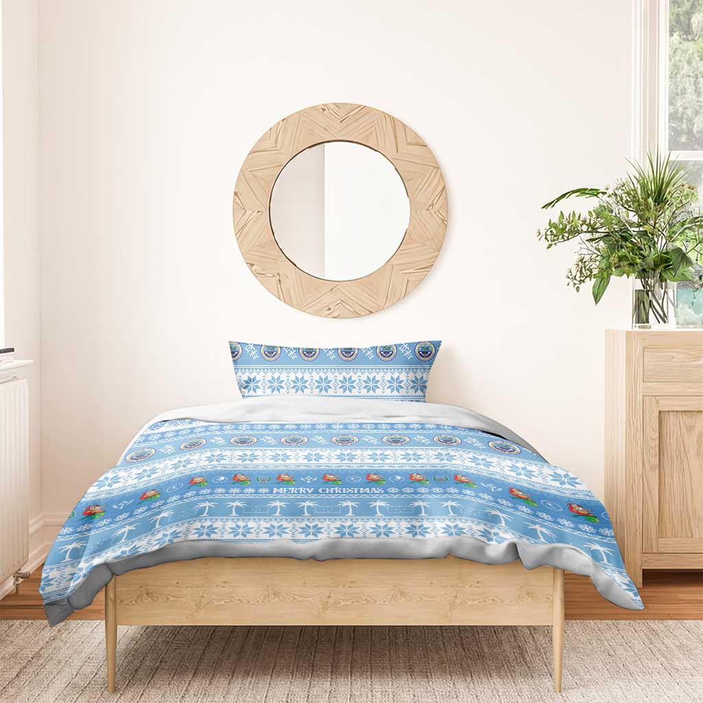 FSM Christmas Bedding Set Merry Xmas Federated States of Micronesia - Polynesian Pride