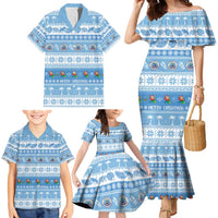 FSM Christmas Family Matching Mermaid Dress and Hawaiian Shirt Merry Xmas Federated States of Micronesia LT14 - Polynesian Pride