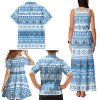 FSM Christmas Family Matching Tank Maxi Dress and Hawaiian Shirt Merry Xmas Federated States of Micronesia LT14 - Polynesian Pride