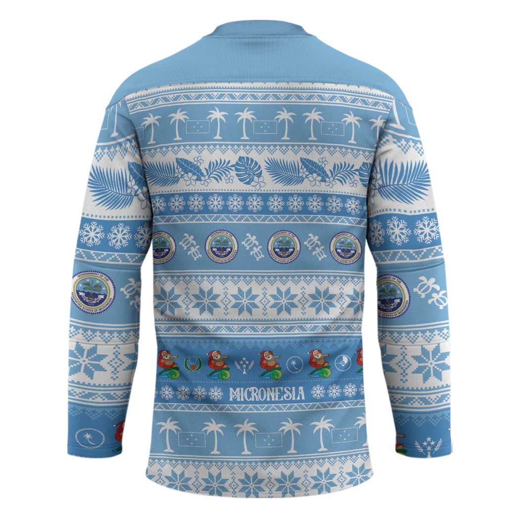 FSM Christmas Hockey Jersey Merry Xmas Federated States of Micronesia - Polynesian Pride