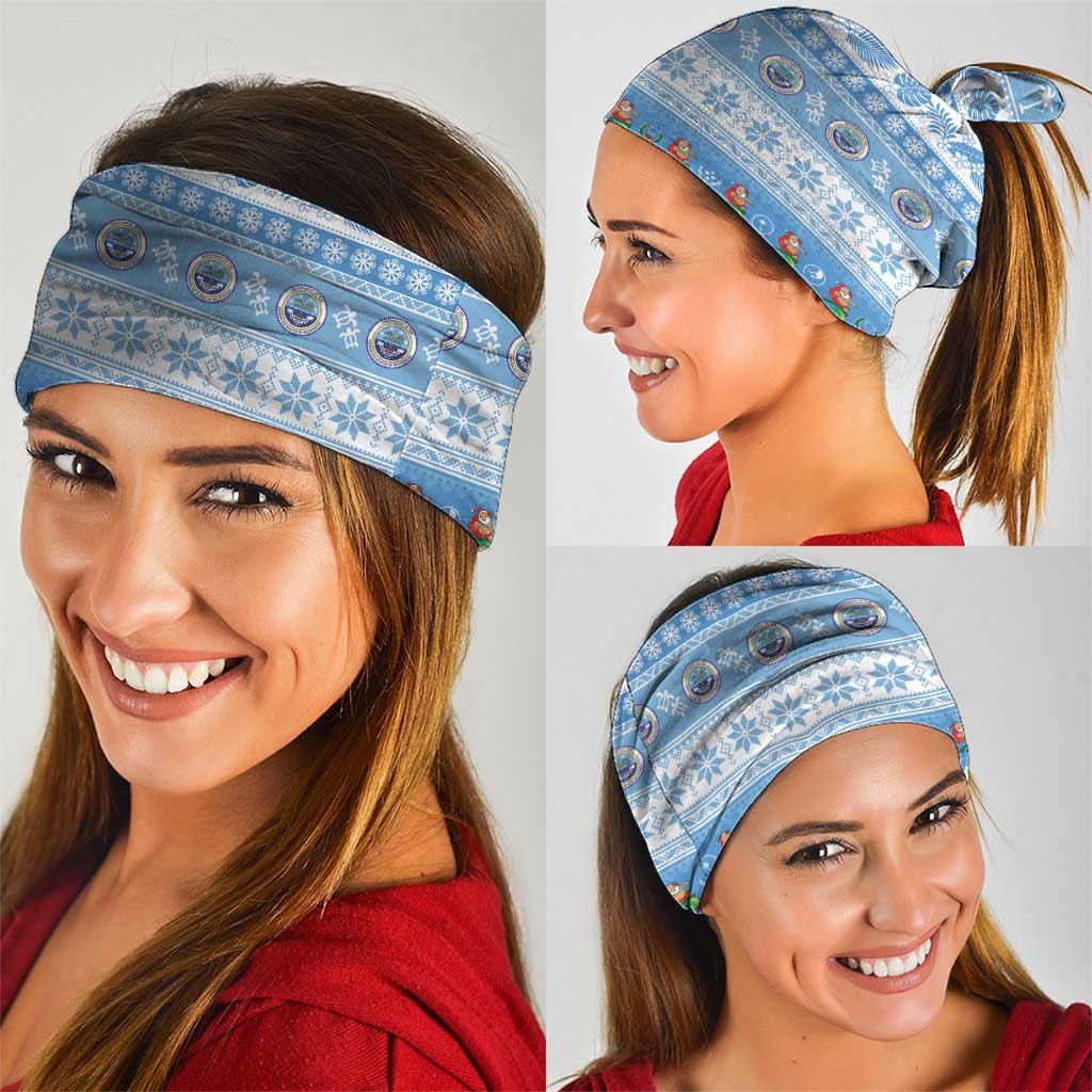 FSM Christmas Neck Gaiter Merry Xmas Federated States of Micronesia - Polynesian Pride