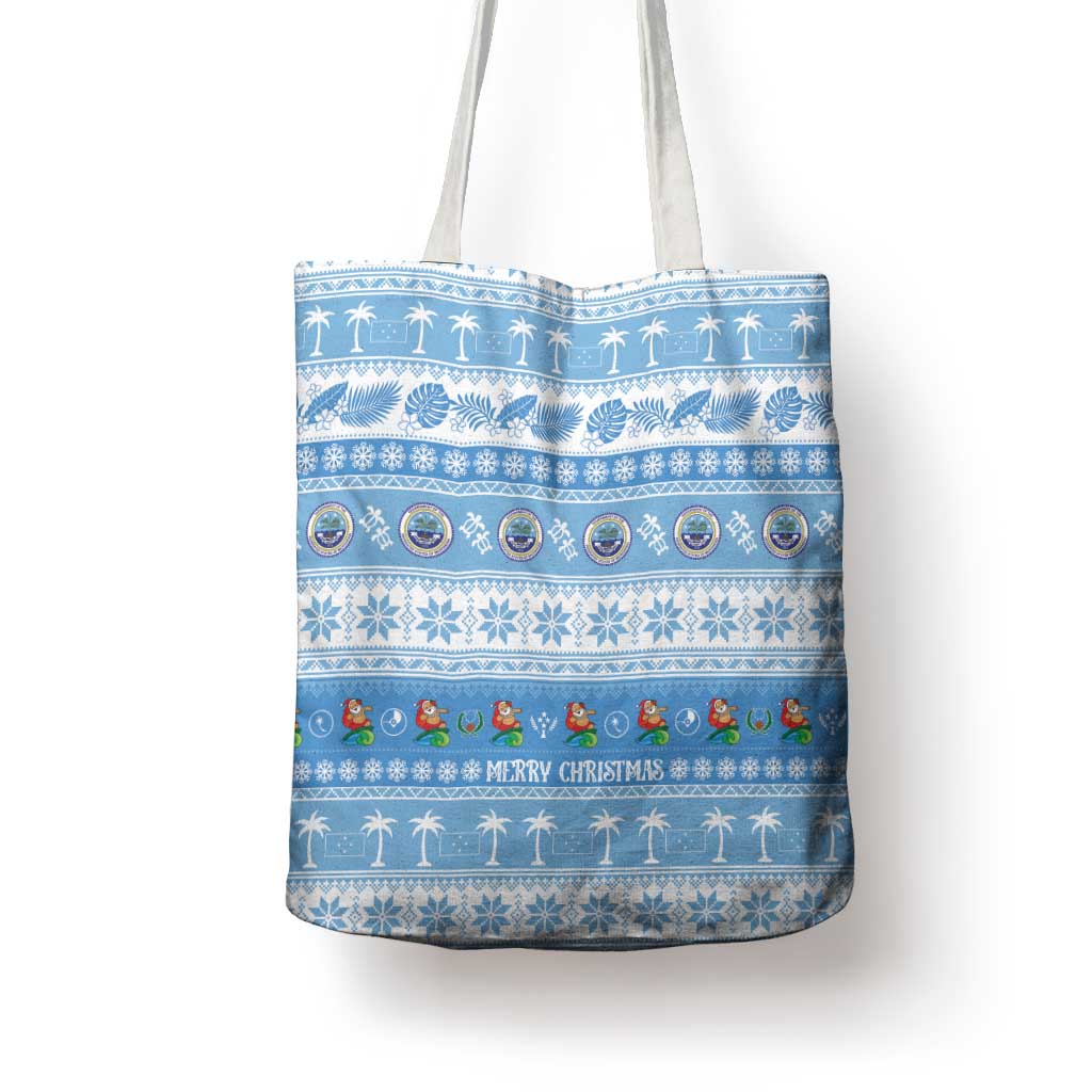 FSM Christmas Tote Bag Merry Xmas Federated States of Micronesia - Polynesian Pride