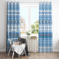 FSM Christmas Window Curtain Merry Xmas Federated States of Micronesia LT14 - Polynesian Pride