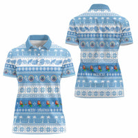 FSM Christmas Women Polo Shirt Merry Xmas Federated States of Micronesia - Polynesian Pride