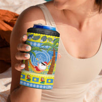 Palau Christmas 4 in 1 Can Cooler Tumbler Chilling Santa Ungil Kurismas - Polynesian Pride