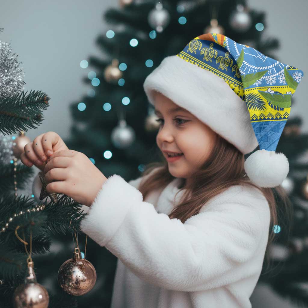 Palau Christmas Santa Hat Chilling Santa Ungil Kurismas - Polynesian Pride