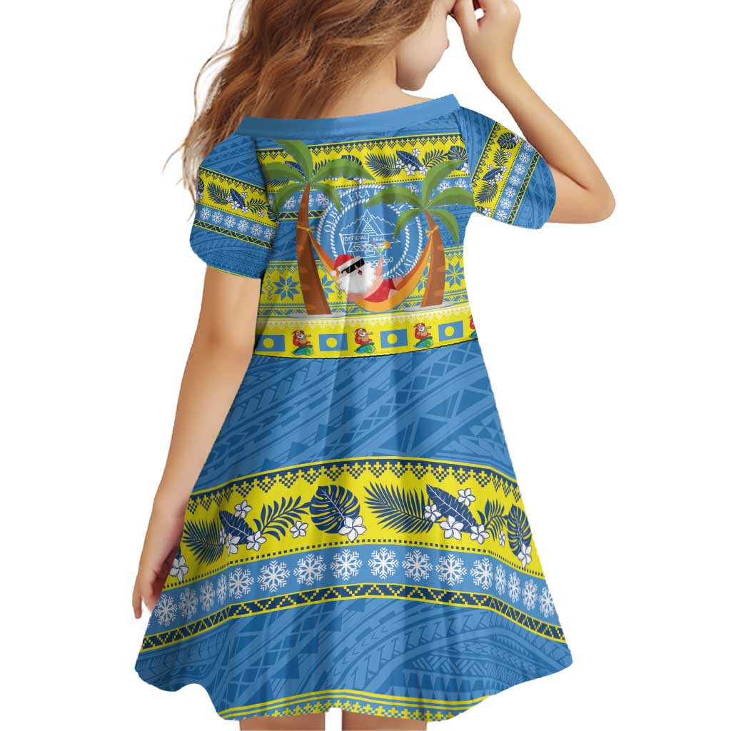 Palau Christmas Family Matching Puletasi and Hawaiian Shirt Chilling Santa Ungil Kurismas LT14 - Polynesian Pride