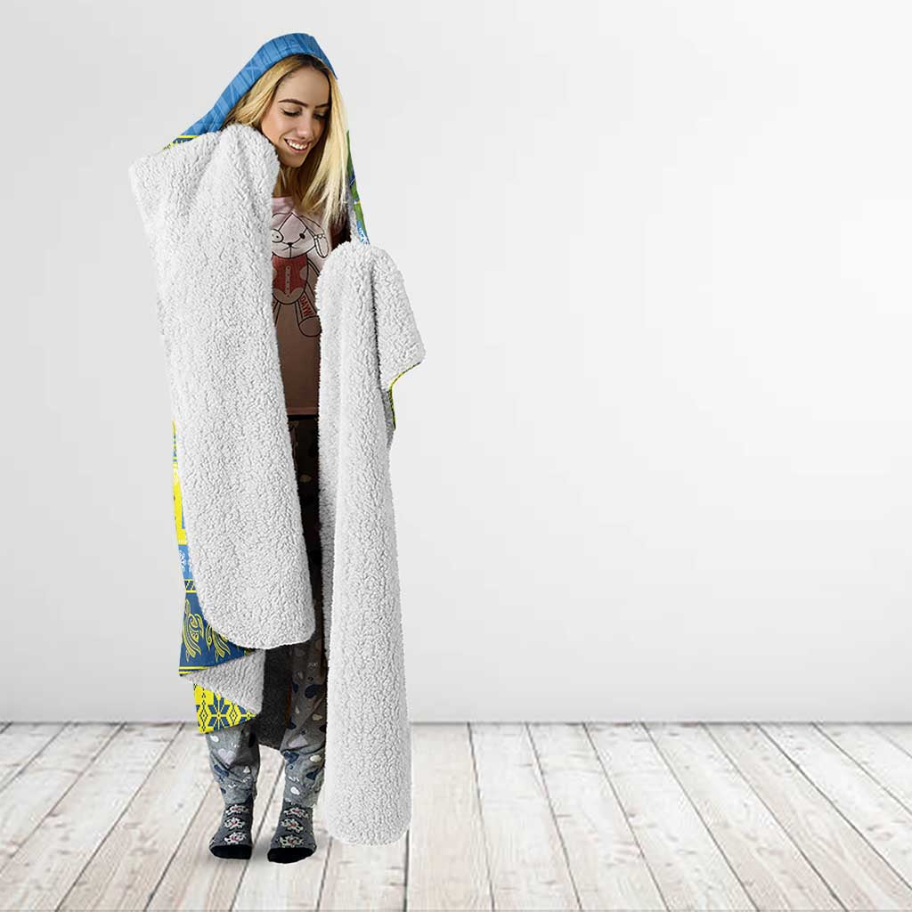 Palau Christmas Hooded Blanket Chilling Santa Ungil Kurismas - Polynesian Pride