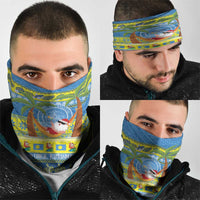 Palau Christmas Neck Gaiter Chilling Santa Ungil Kurismas - Polynesian Pride