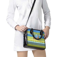Palau Christmas Shoulder Handbag Chilling Santa Ungil Kurismas - Polynesian Pride