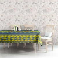 Palau Christmas Tablecloth Chilling Santa Ungil Kurismas - Polynesian Pride