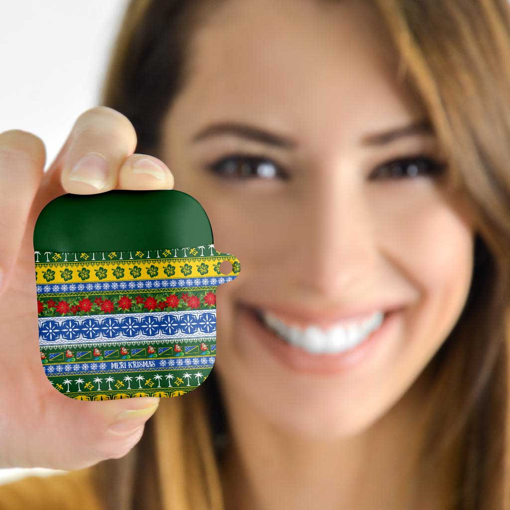Solomon Islands Christmas AirPods Case The Solomons Melanesian Meri Krismas - Polynesian Pride