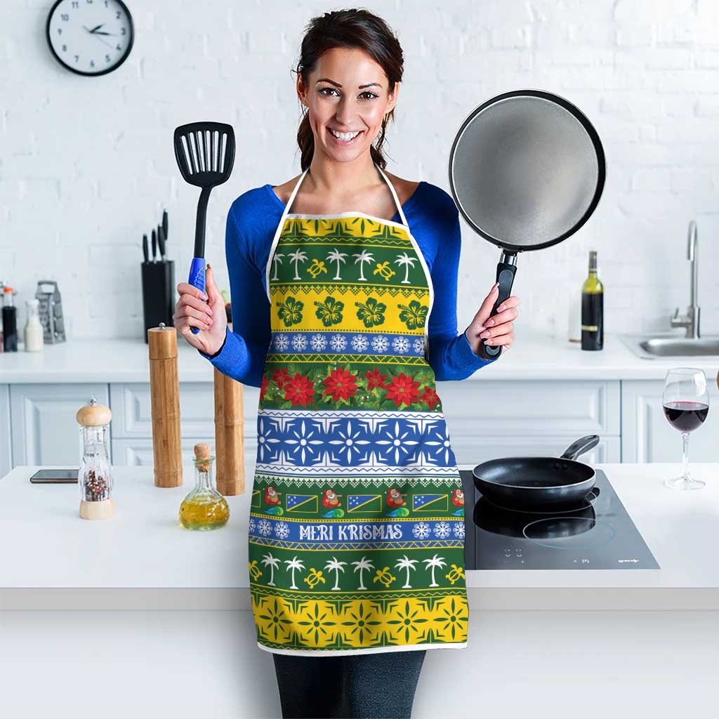 Solomon Islands Christmas Apron The Solomons Melanesian Meri Krismas - Polynesian Pride