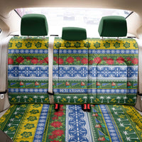 Solomon Islands Christmas Back Car Seat Cover The Solomons Melanesian Meri Krismas - Polynesian Pride