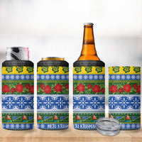 Solomon Islands Christmas 4 in 1 Can Cooler Tumbler The Solomons Melanesian Meri Krismas - Polynesian Pride