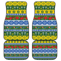 Solomon Islands Christmas Car Mats The Solomons Melanesian Meri Krismas LT14 - Polynesian Pride