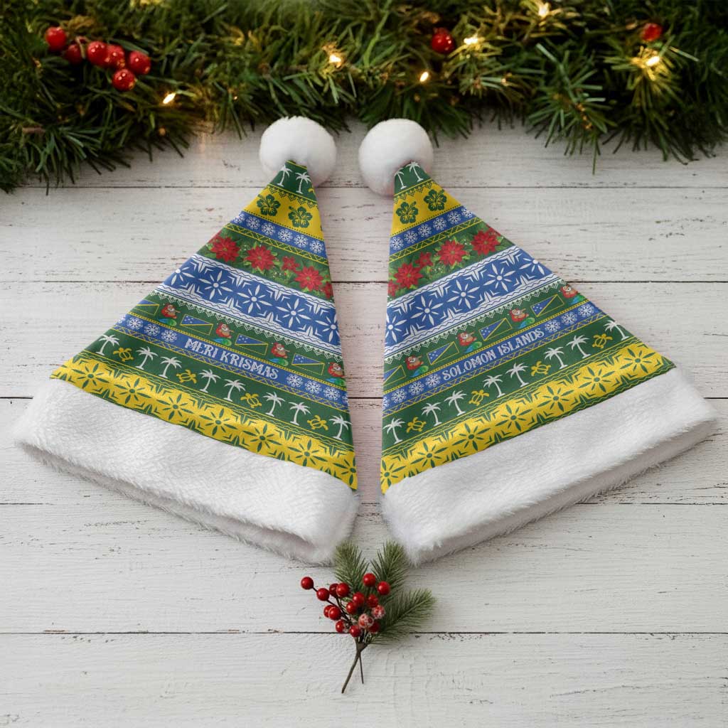 Solomon Islands Christmas Santa Hat The Solomons Melanesian Meri Krismas - Polynesian Pride