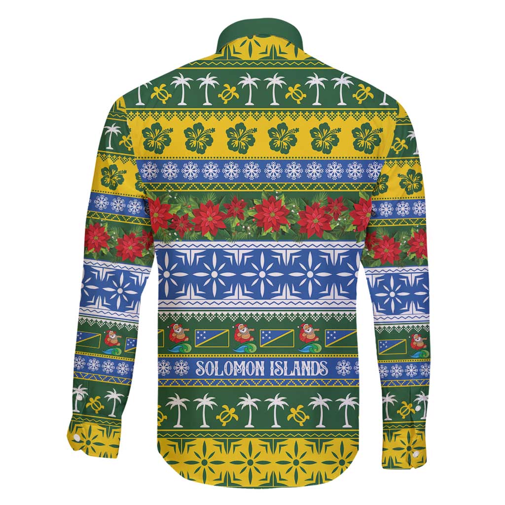 Solomon Islands Christmas Family Matching Off Shoulder Maxi Dress and Hawaiian Shirt The Solomons Melanesian Meri Krismas LT14 - Polynesian Pride