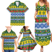 Solomon Islands Christmas Family Matching Summer Maxi Dress and Hawaiian Shirt The Solomons Melanesian Meri Krismas LT14 - Polynesian Pride