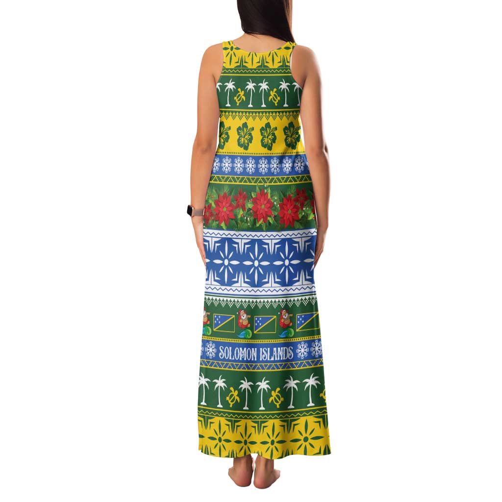 Solomon Islands Christmas Family Matching Tank Maxi Dress and Hawaiian Shirt The Solomons Melanesian Meri Krismas LT14 - Polynesian Pride